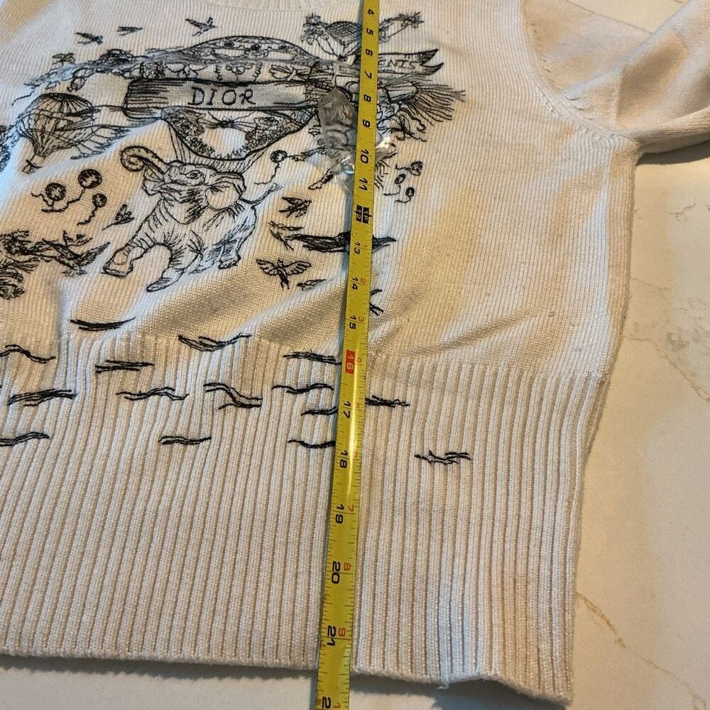 BeinSpired Christian Dior Cruise Sweater Sz 38 100% Wool - Picture 8 of 9